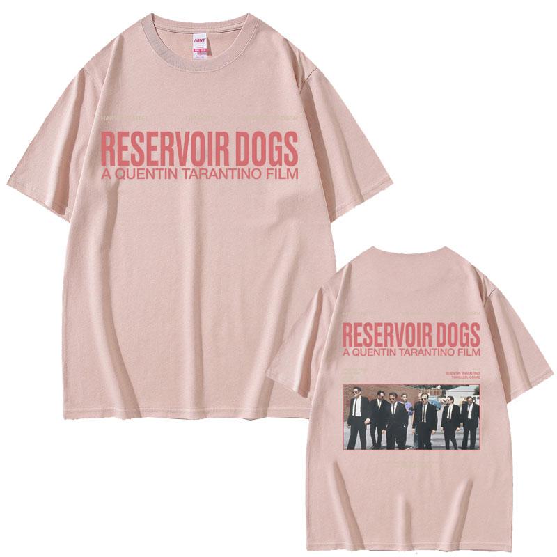 Hot Famous Director Quentin Tarantino Movie Reservoir Dogs Double Sided Print Tshirt Unisex Women Casual Vintage Oversized Tshirt