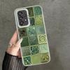 Italian Sicilian Style Floral Pattern Shockproof Phone Case for Samsung A17 A16 A15 A14 A37 A57 A36 A56 A26 A35 A55 A25 A34 A54