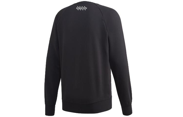 adidas Толстовки Мужские Черные С Круглым Вырезом Умеренный Обычный FR5323