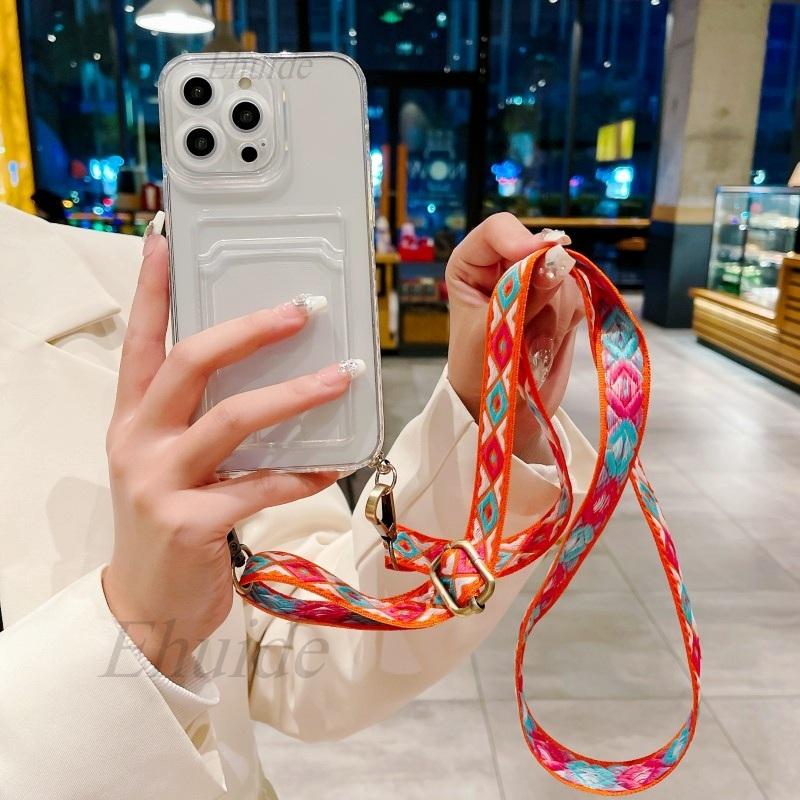 Винтажный Чехол-Ремешок Для Xiaomi Redmi Note 15 Pro Plus 14 15C 14C A5 Mi 15T 14T 13T Кошелек На Шнурке Через Плечо Кристально Чистый Чехол