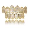 High Quality Custom Hip Hop Jewelry Gold Plated Iced Out Grillz Top and Bottom Grillz for Teeth Mens Diamond Grills Body Jewelry
