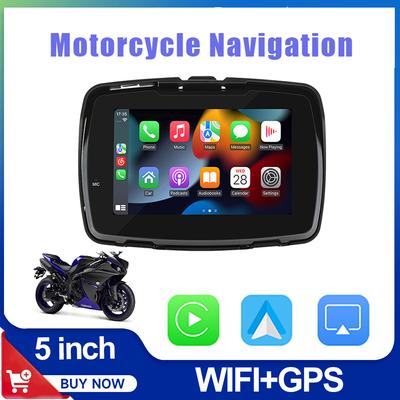 Навигация для мотоцикла для Apple Carplay Display Screen Портативный водонепроницаемый беспроводной Android Auto Monitor для мотоцикла