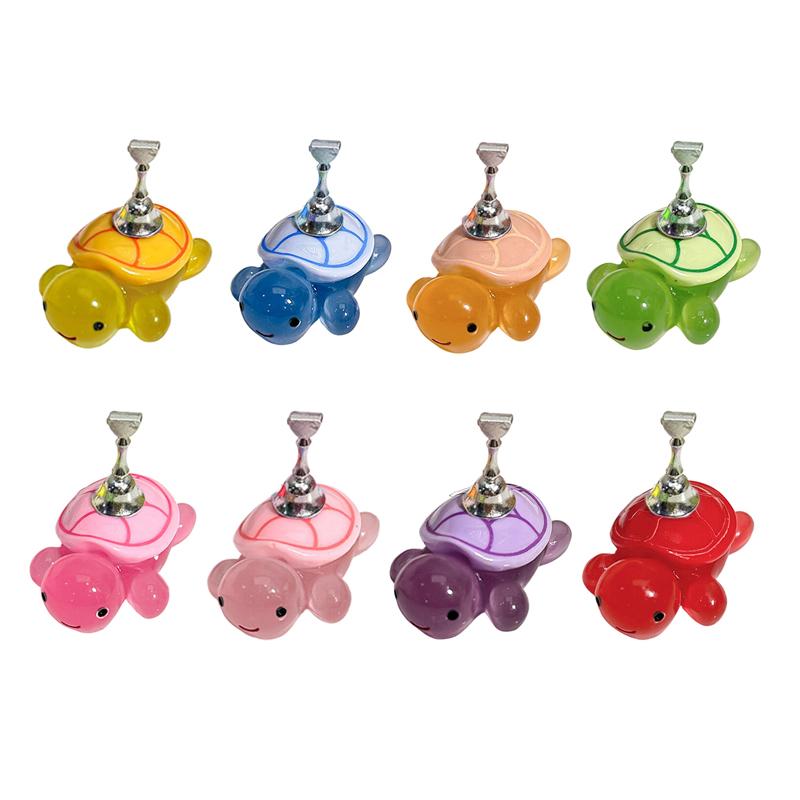 Magnetic Holder Tips For Nails Small Turtle Design Nails Accessories Tool Display Practice Training Nail Show Stand