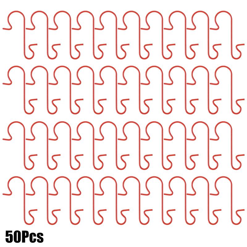 Рождественские украшения, металлические крючки, елочные шары, подвесные крючки в форме буквы S, рождественские новогодние украшения для дома, принадлежности