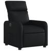 Electric Recliner Chair Black Faux Leather