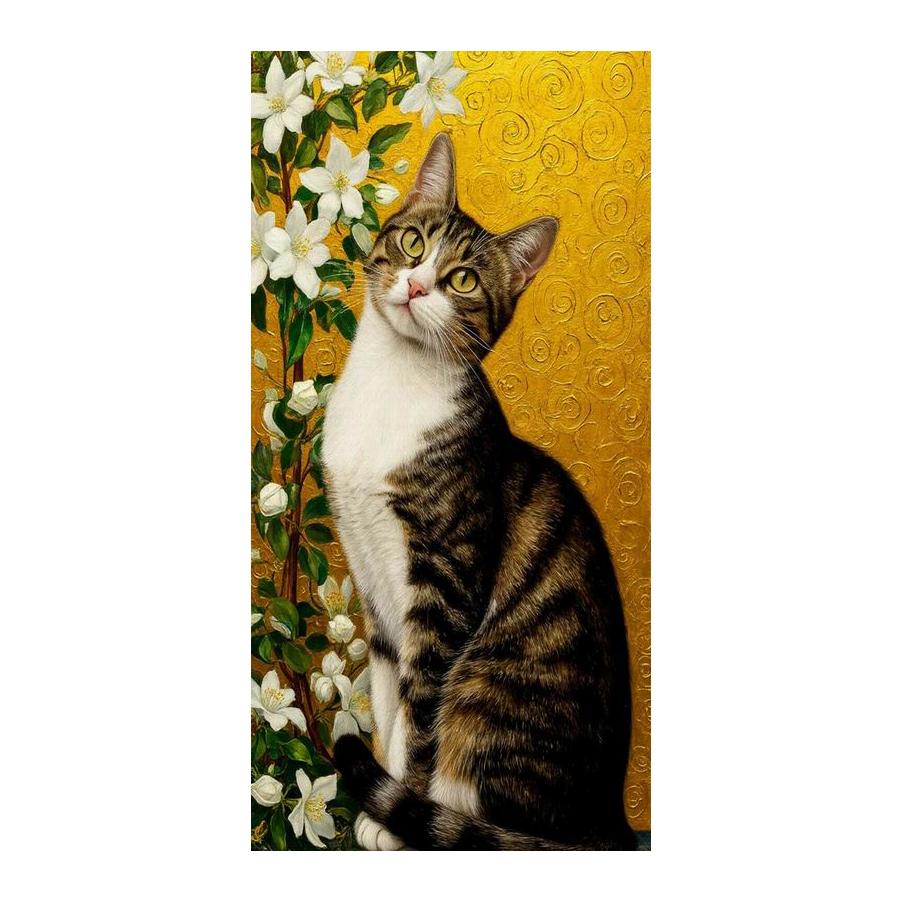 Diamond Mosaic Embroidery Abstract Cat Flower Large Size Diamond Painting New Collection Animals Diy Full Drill Jewelry Cross Stitch Kits