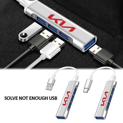 1 шт. Адаптер-хаб с портом Type-C на USB, многопортовый разветвитель для KIA Sportage Rio 3 4 Ceed JD Picanto Soul Stonic Niro K5