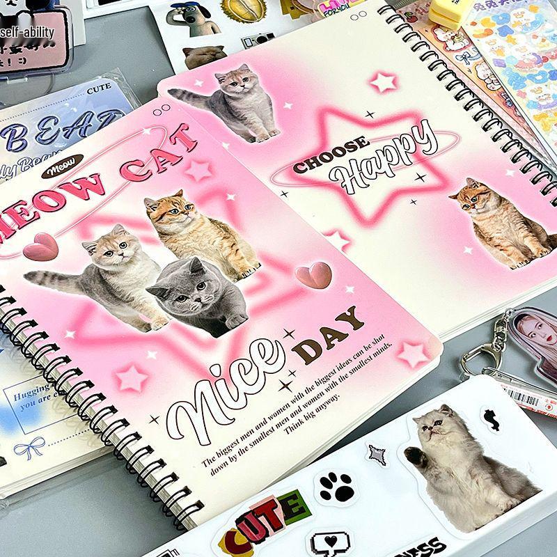 Блокнот на пружине в форме сердца, ручной работы - Дневник с разлиновкой