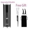 USB Auto Rotate Ceramic Hair Curler Portable Auto Curler LED Display Temperature Professional Curler