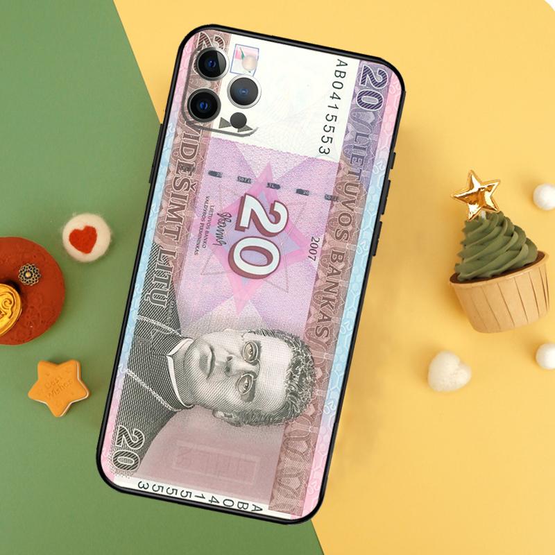 Чехол для телефона iPhone 16 15 14 13 12 11 Pro Max Plus Mini 7 8 X XS Max XR с изображением литовских лит