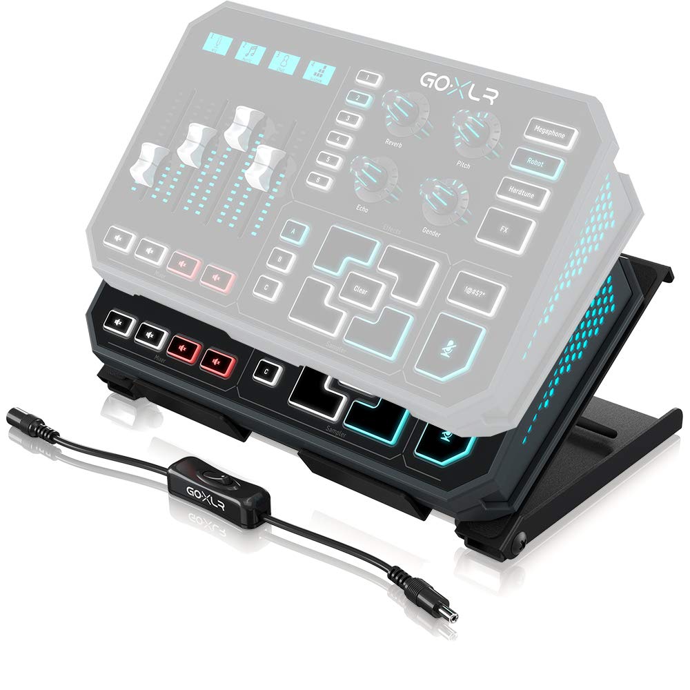 TC Helicon GO XLR Desk Stand with 4 Adjustable Angle Positions and OnOff Switch