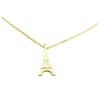 [P6968] - Handmade Gold 'Eiffel Tower' Necklace - 20x9 Mm