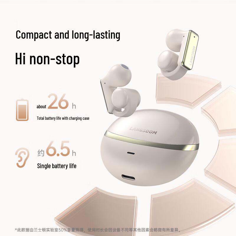 Bluetooth-гарнитура LanShiDun TS28 с металлическим покрытием, зажим для уха