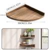 Fan-shaped Shelves Corner Shelves Home Decoration Ample Storage Space High-quality Wood Reliable Storage Solution