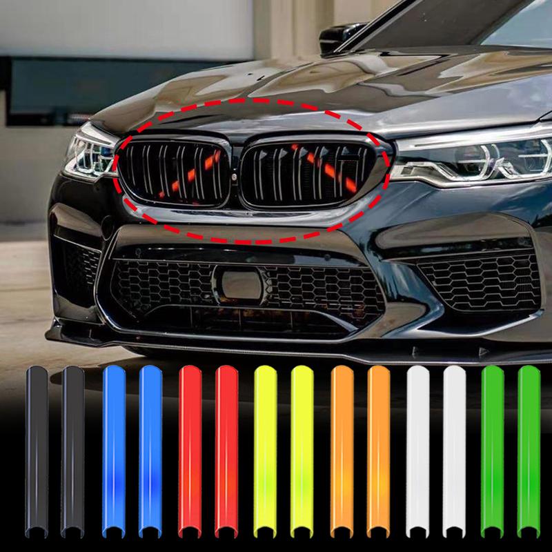 M Sport Style Front Grille Trim StripS Cover Frame Stickers For BMW F20 F21 F22 F23 F30 F31 F32 F33 F44 F45 F46 G11 G12 G20 G21