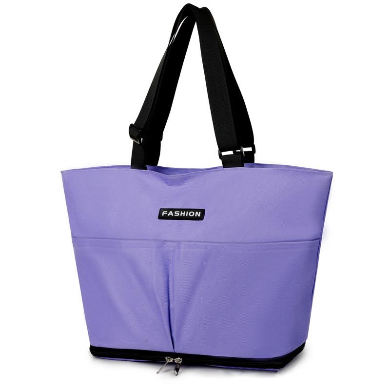 Новая вместительная дорожная сумка на колесах с поворотом на 360 градусов, сумка для продуктов, сумка на колесиках с выдвижной ручкой и колесами