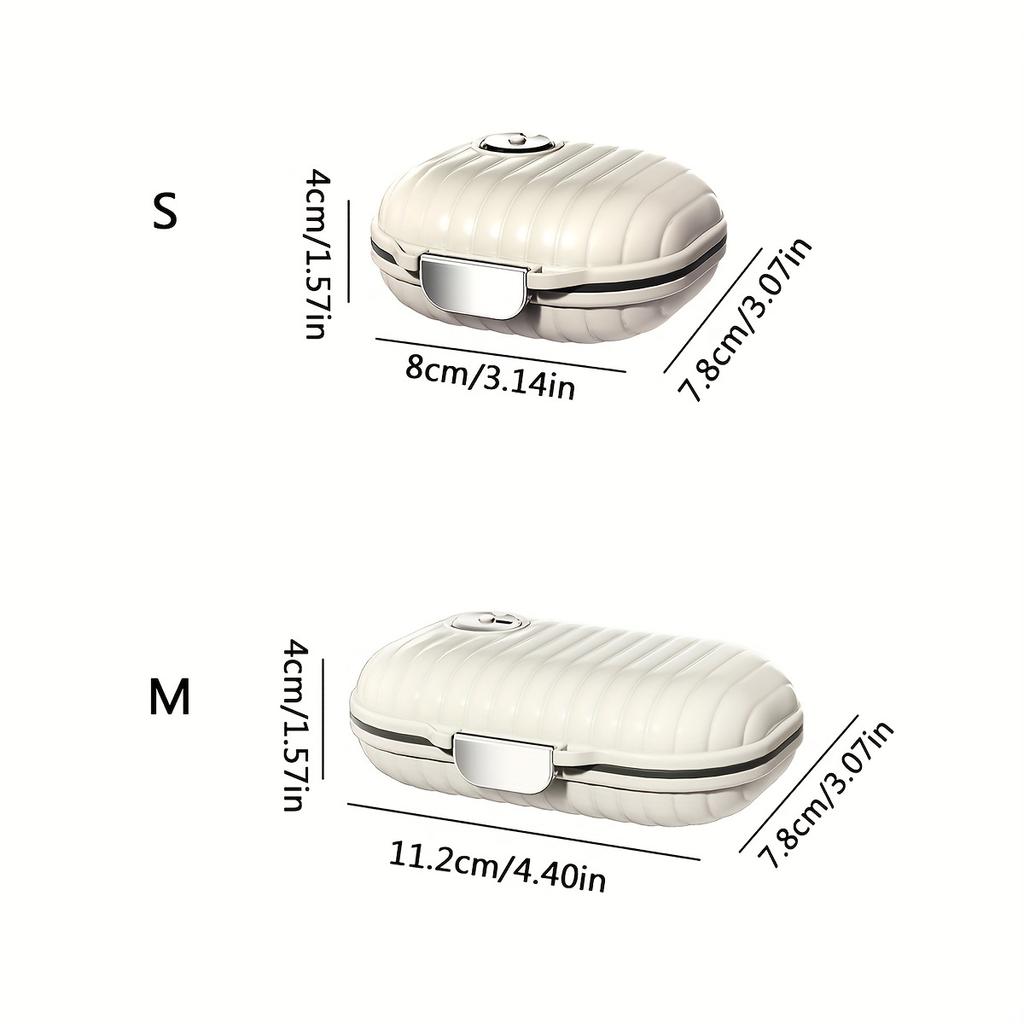 Portable Seven-Day Pill Box Organizer - Compact Travel Storage with 7 Grid Sub-Packaging, Sealed and Easy-to-Use Design for Medication Management