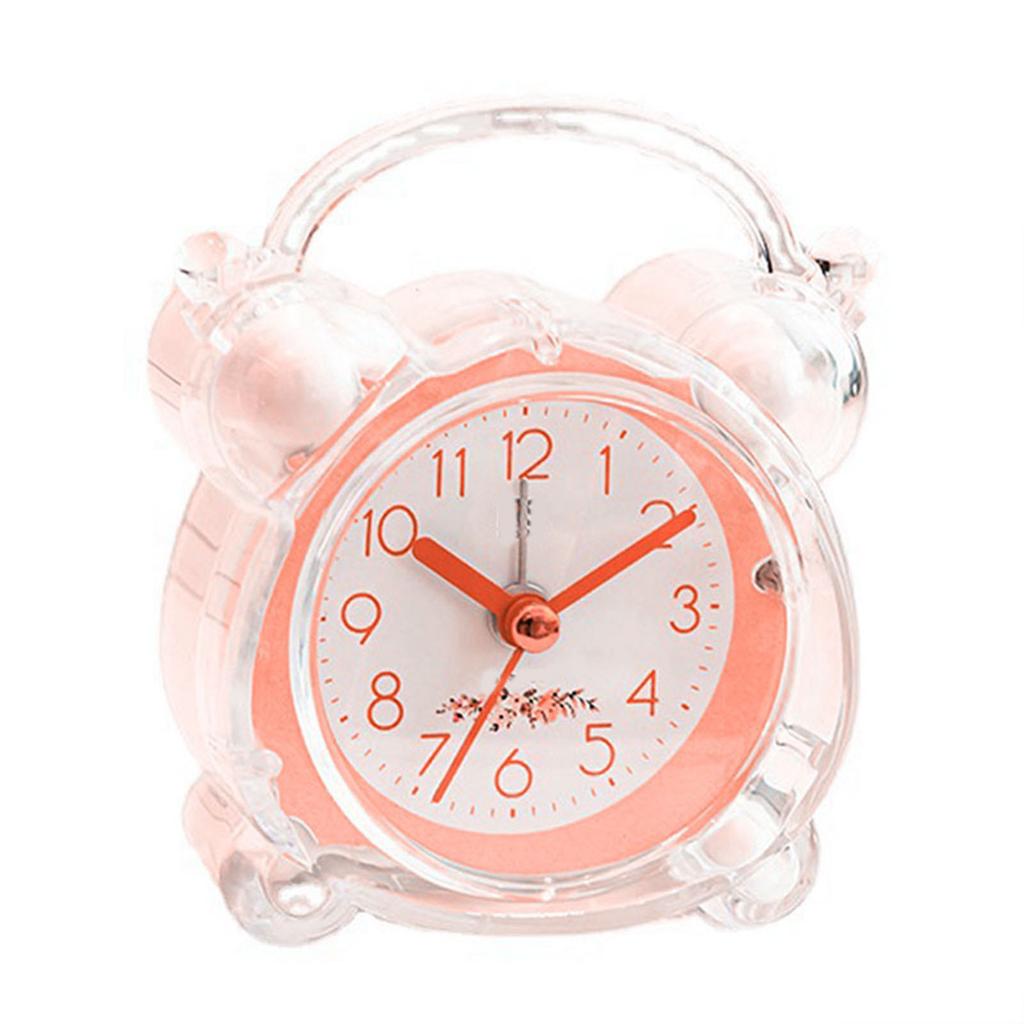 Детский будильник с тихим дизайном, мультяшный дизайн, простая настройка, прочные часы из ABS с двойным звонком для спальни