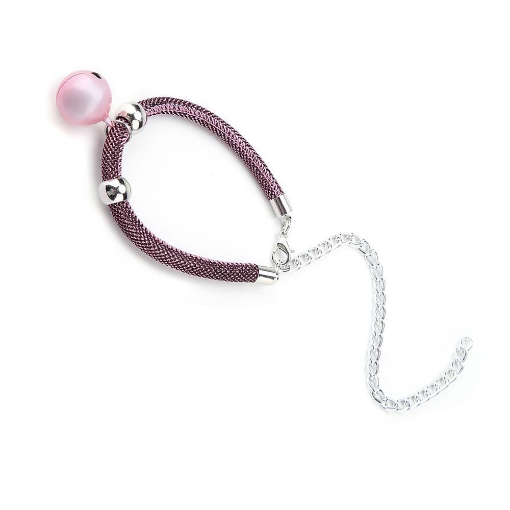 Adjustable 20-38cm Length Pet Necklace w/ Extension Chain Nylon Pets Collar for Pets
