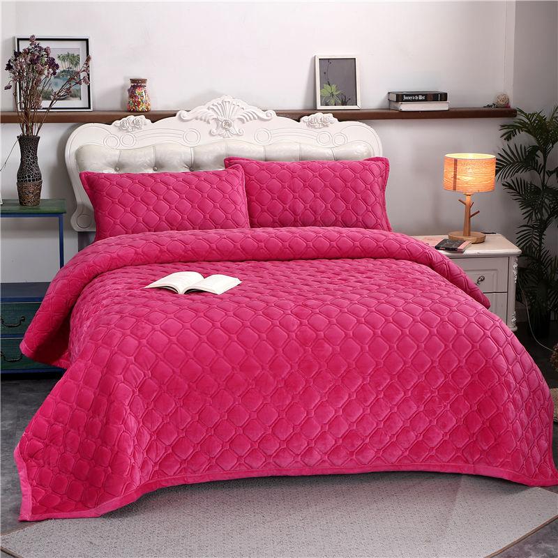 1 шт., мягкое теплое одеяло из хрустального флиса, толстое фланелевое покрытие Ab версии, одеяло из кораллового флиса, стеганые простыни, одно двойное одеяло