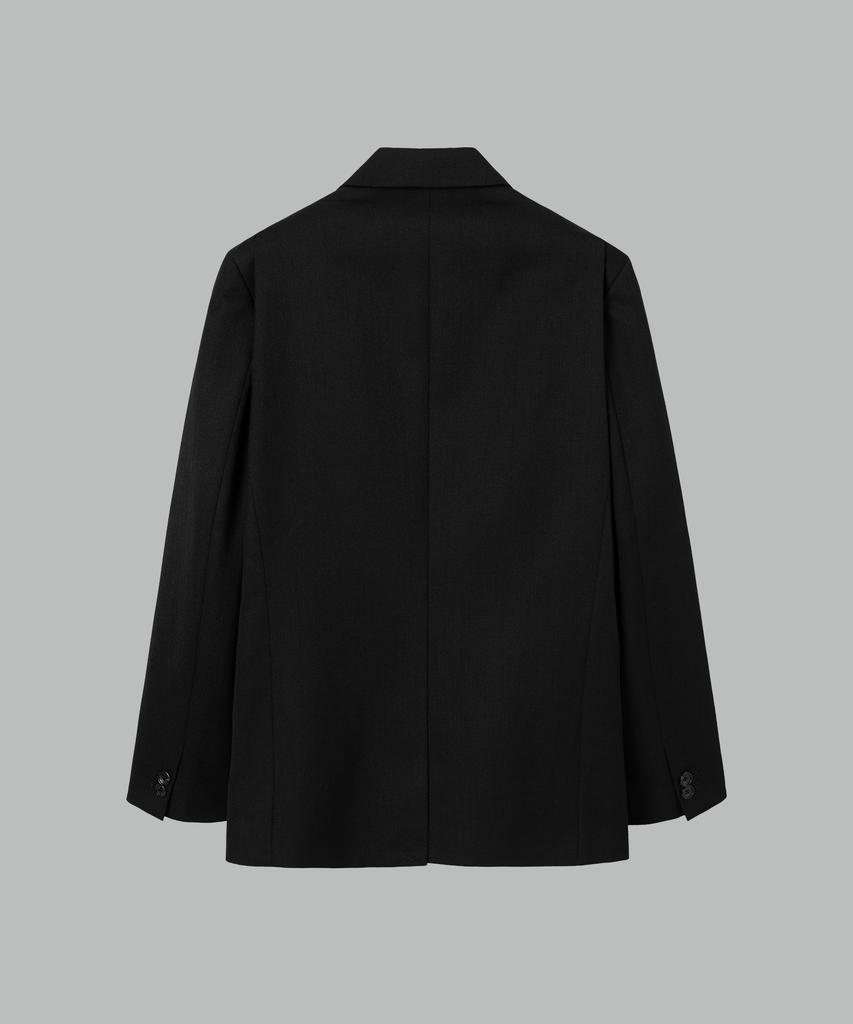 NONBLANK [Set Up] Wool Blend Canvas Loose Fit Setup_Black