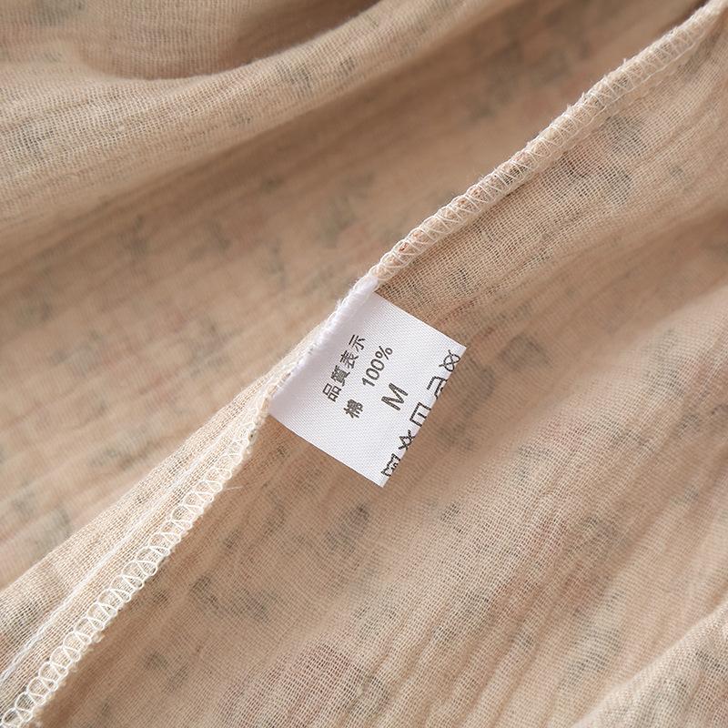 Summer Cotton Nightgowns for Women Short Sleeves Pajamas Soft Yarn Loose Pullover Nightdress