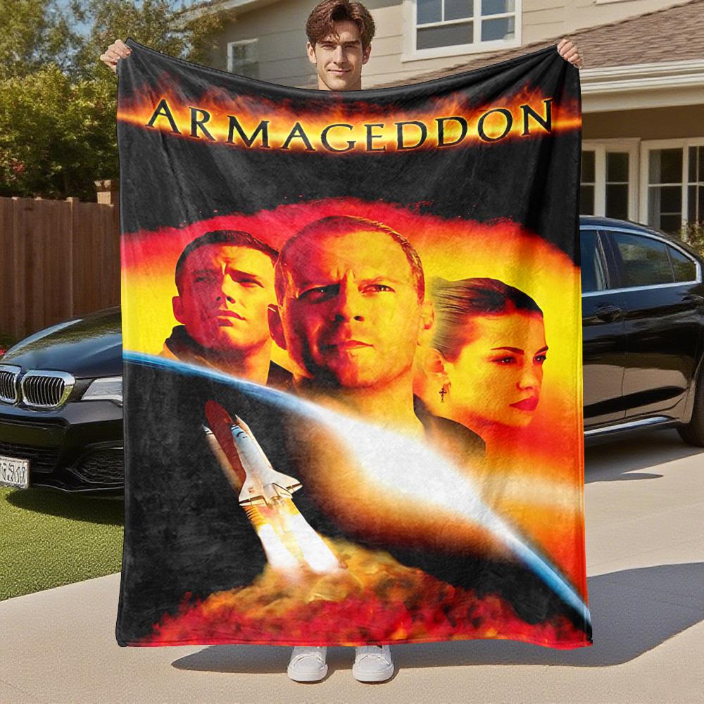1 шт. Фланелевое одеяло ArmageddonOutdoor, Мягкий плюшевый декор для пикников, кемпинга, спальни, игровой комнаты или перерыва на обед, Идеальный подарок