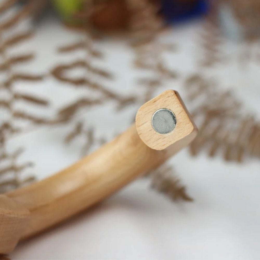 Rotating Window Screen Ring Wood Curtain Tieback Creative Curtain Strap for Bedroom
