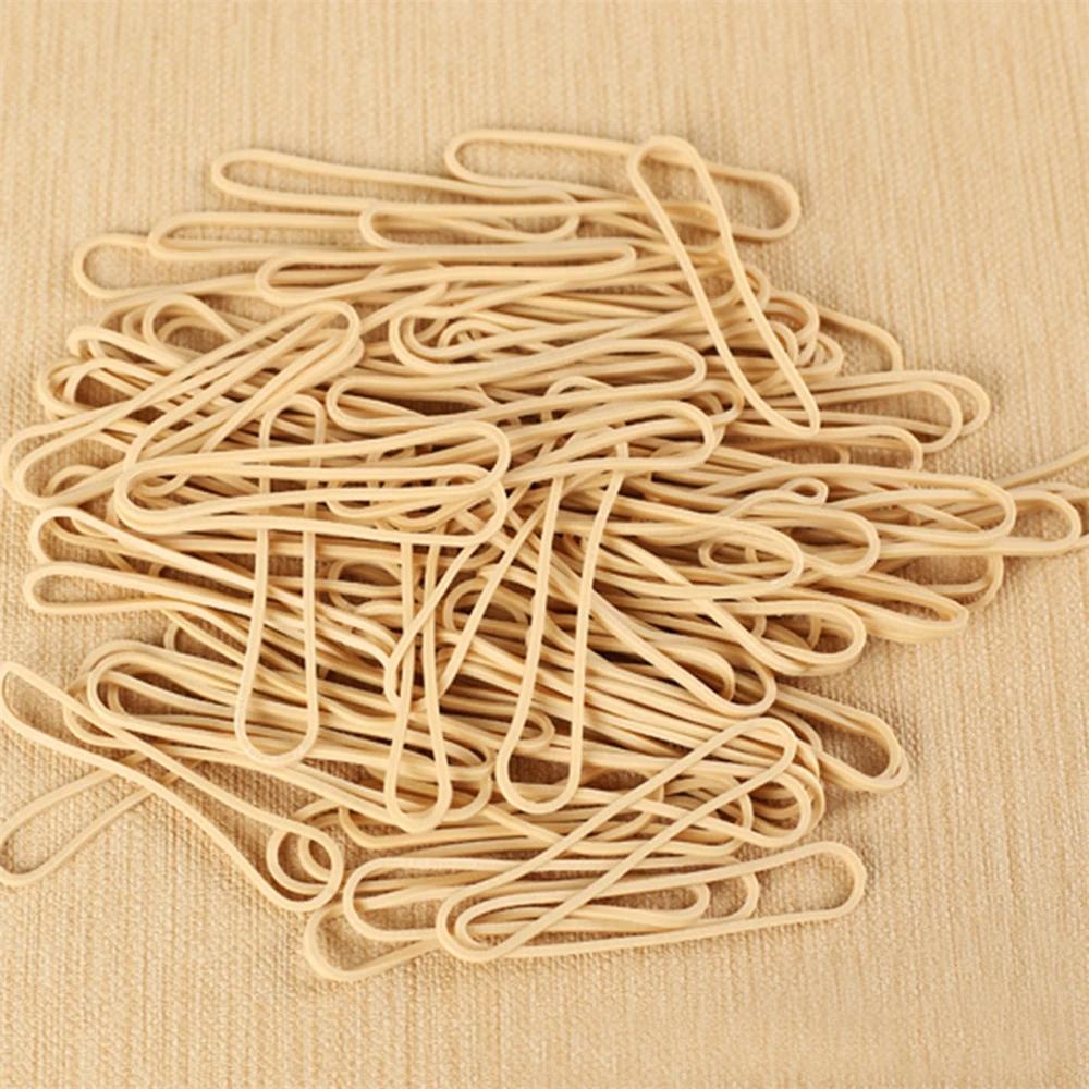 100 шт./лот красочные желтые эластичные резинки для школы, офиса, дома, промышленного кольца, растягивающиеся бумажные пакеты, держатель, резинка