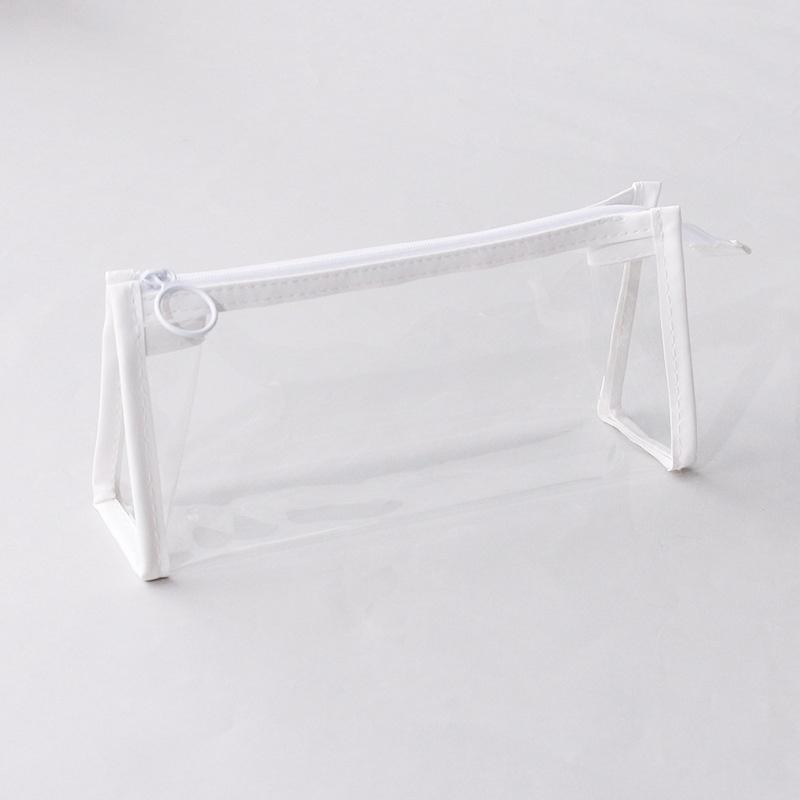 PVC Kawaii Transparent Pencil Case Waterproof Pencil Bags for Students Stationery School Supplies Portable Pen Pencil Pouch Bag