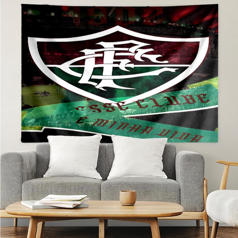 Flumi-nense Crest Wings Printed Printed Tapestry, for Bedroom,Livingroom, dormitory, Large Wall Decor, Fabric Decor Fan Birthday Gifts