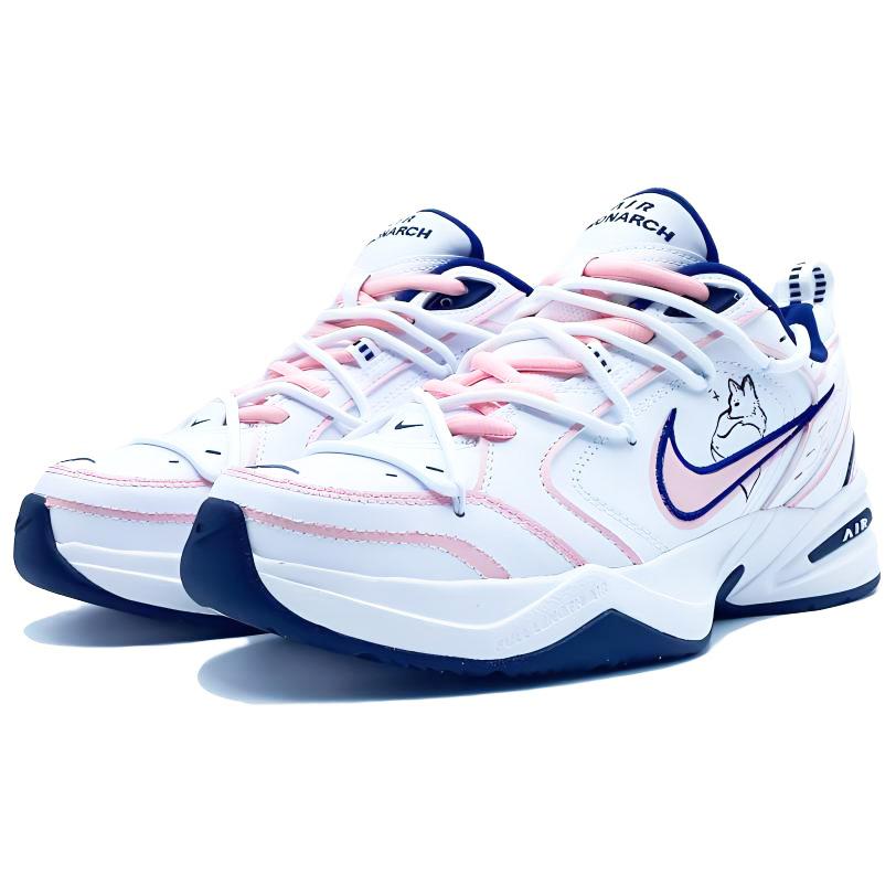 Nike Кроссовки Air Monarch 4 Low Chunky Унисекс Белые Розовые 415445-102(Команда145--)