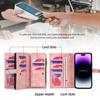Многофункциональный кожаный чехол-кошелек для iPhone 17