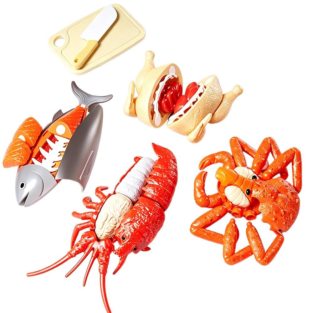 Sliceable Play Cutting Food Set Peelable Peelable Food Toys Kitchen Play Food  Parent Child Game