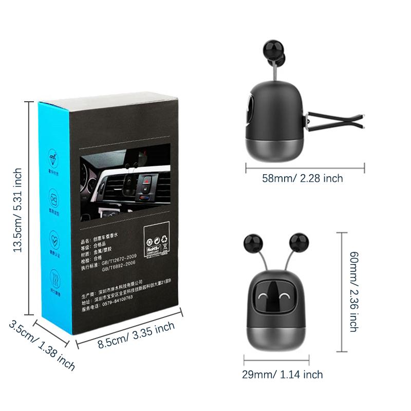Автомобильный освежитель воздуха, креативный мини-робот, вентиляционное отверстие, зажим для ароматизаторов, вентиляционное отверстие, ароматерапия, автомобильный интерьер