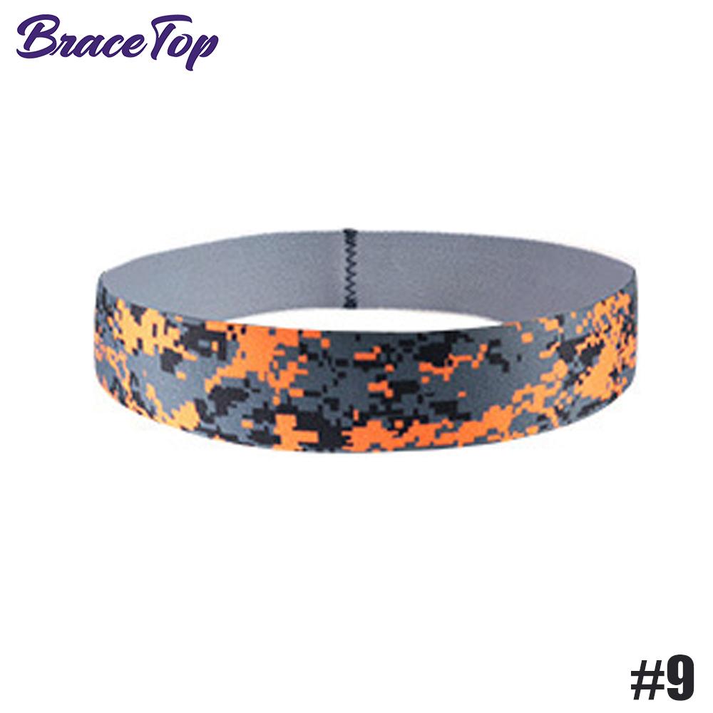 Bracetop 20 цветов спортивная повязка на голову для йоги, нескользящая, для бега, фитнеса, эластичная, впитывающая пот, футбольные аксессуары для волос, женская, мужская