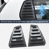 Пара задних боковых оконных спойлеров-накладок для Volkswagen VW Golf 6 MK6 2008-2012, крышка-жалюзи для окон, воздухозаборники