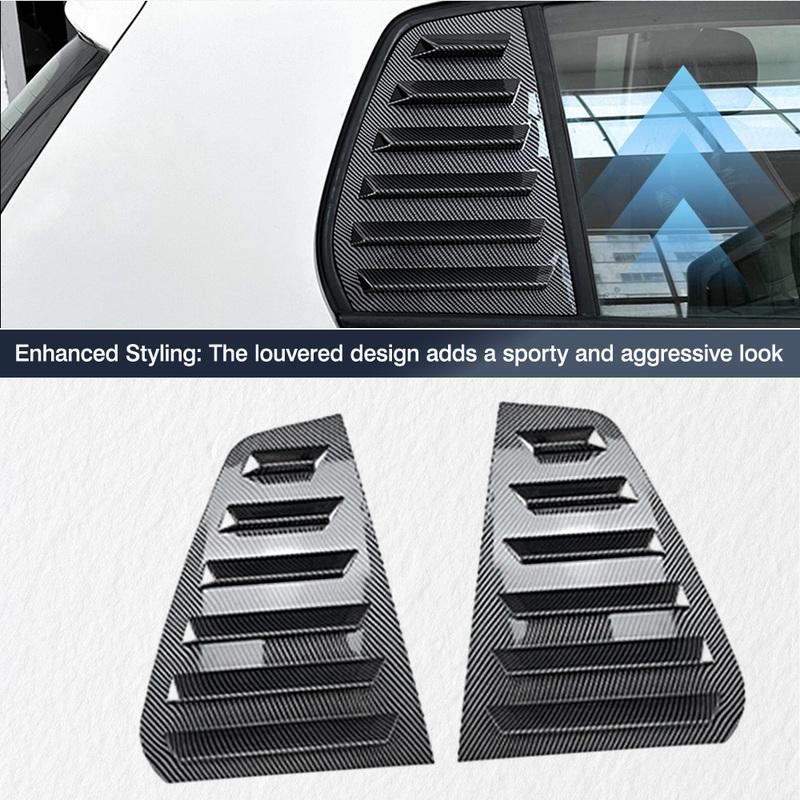 Пара задних боковых оконных спойлеров-накладок для Volkswagen VW Golf 6 MK6 2008-2012, крышка-жалюзи для окон, воздухозаборники