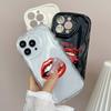 LZ21 Lips Kiss Design Art Clear Soft Wave Phone Cases for Xiaomi 11 Lite Redmi Note 13 12 8 Pro 9 12C A3 Infinix Smart 8 Tecno Protection Back Cover