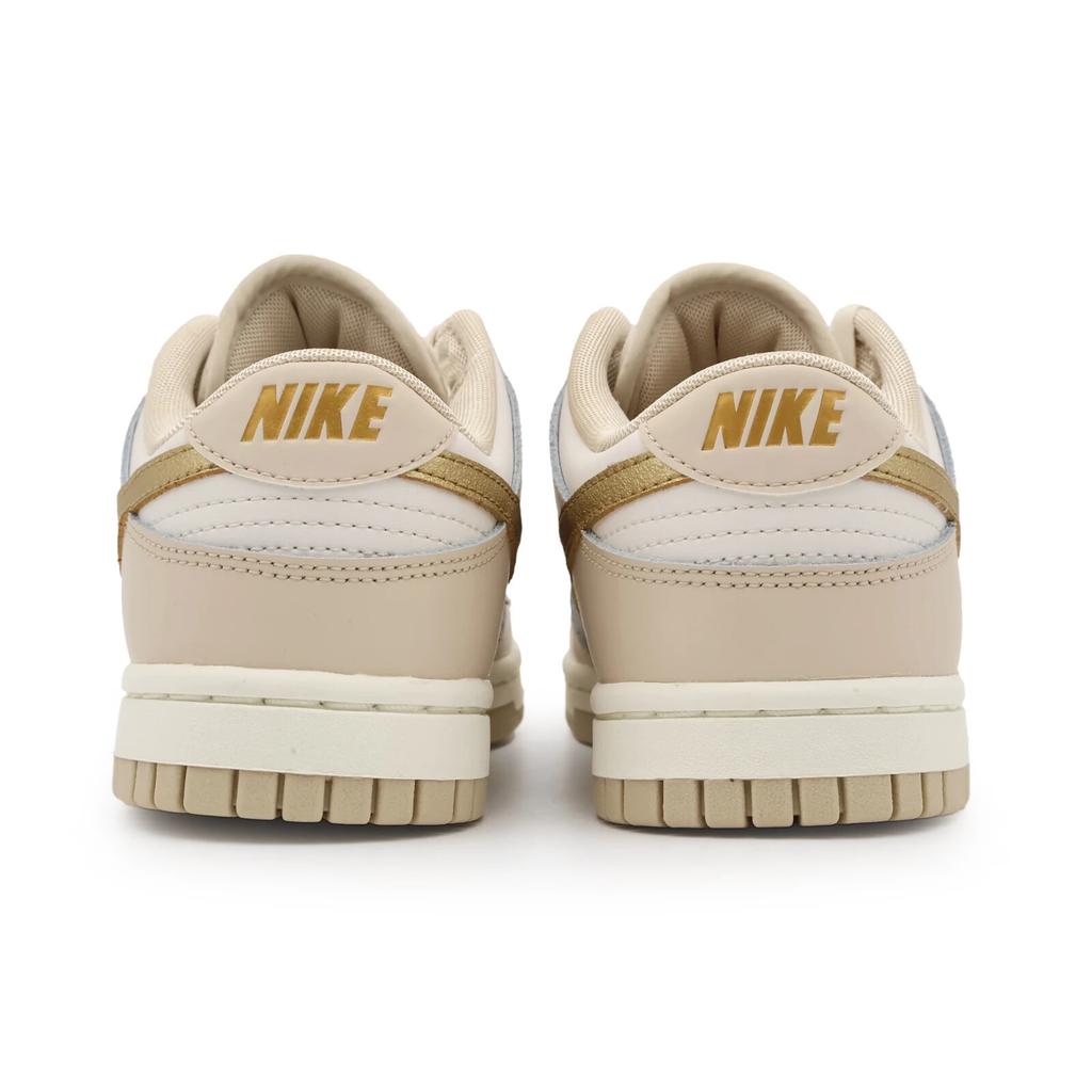 DX5930-001 Nike Dunk Low Фантом Металлический Золотой Swoosh Парус Песочный (Женский)