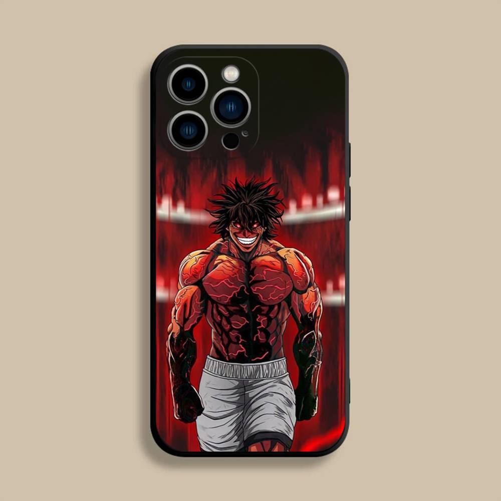 Чехол для телефона K-Kengan A-Ashura для iPhone 17,16,15,14,13,12,Pro,Max,Plus,E,SE4,Air,Mini Черный Мягкий Чехол