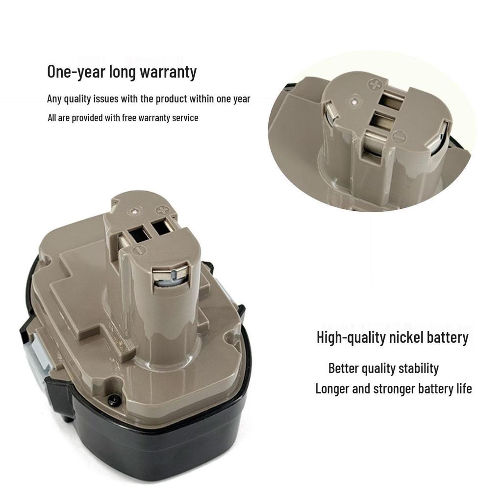 Совместимо с аккумуляторами Makita 18V: Заменяет Ni-Cd аккумуляторы Makita 18V 3.0Ah 1822, 1823, 1834.