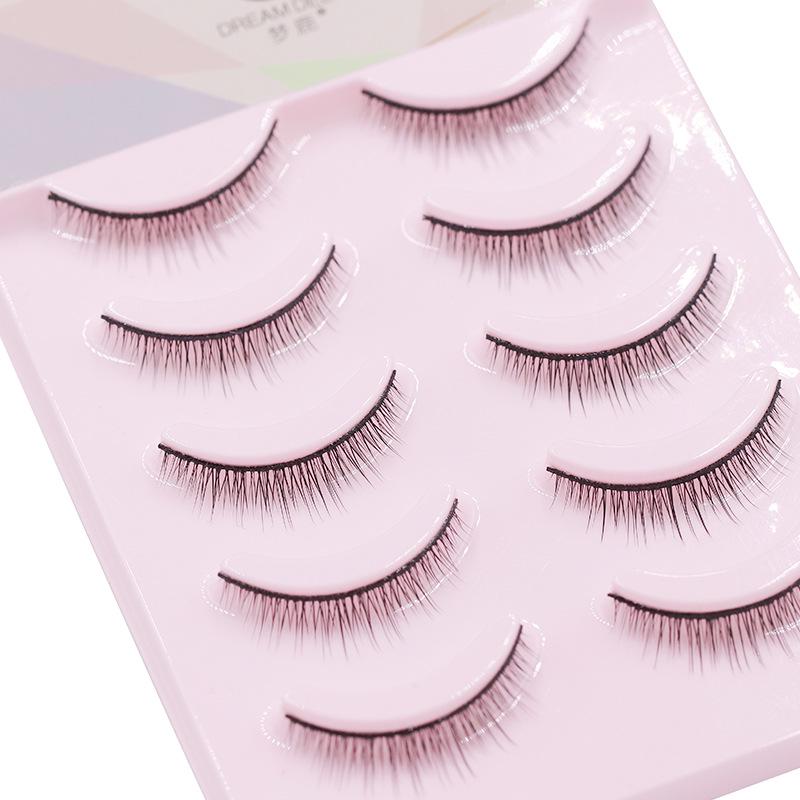 Menglu R-3 Super Natural Short Hard Stem False Eyelashes for Women: Ideal for Double Eyelids and Novice Grafting.