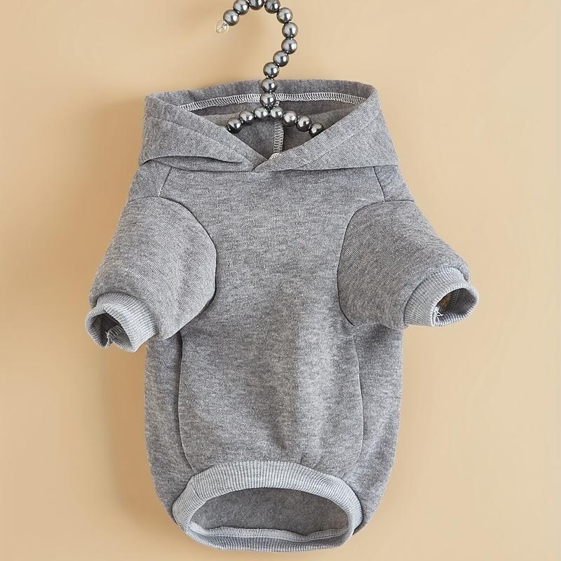 Sweatshirt pet dog dog cat hooded sweatshirt with fleece comfortable and warm print pattern cute and simple