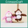 Cute King Kong Keychain Cartoon Stuffed Monkey Plush Toy Perfect Doll Keyring