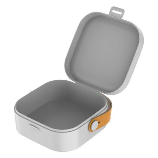 Квадратный чехол для наушников, коробка для хранения кабеля передачи данных, органайзер, пряжка, пылезащитный, компактный размер