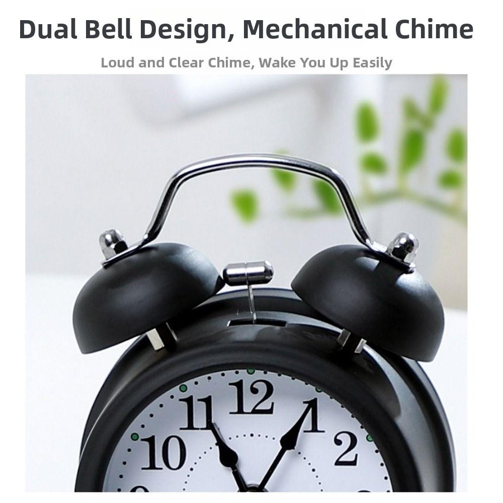 Super Loud Classical Alarm Clock 3in Time Planning Clock Study Retro Alarm Clock Clock Ornament