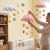 Heart/Star Design Cloud Hanging Decor Nordic Style Wall Hanging Pendant  Photo Props