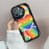 Ae93 Радужный художественный дизайн защитные чехлы для телефонов Apple iPhone 16 15 14 13 Pro Max 11 12 mini XR 7 8 6s Plus XS Max SE Wave TPU задняя крышка