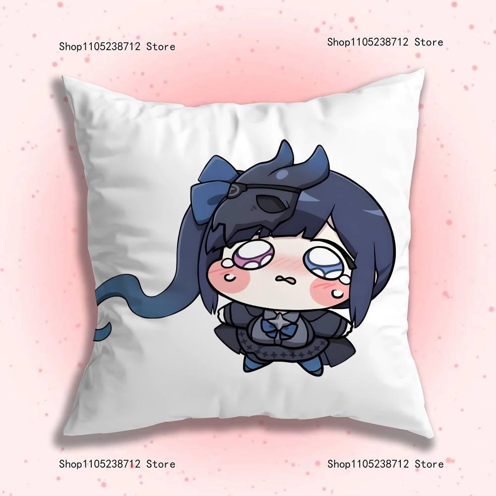 Cute Game TTrickcal Anime Pillow Case Antidustmite Pillowcase Invisible zipper silky short plush Sofa cushion cover